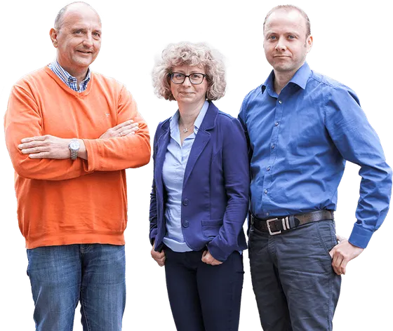 Frank Maucher, Ariane Jobst und René Dentel